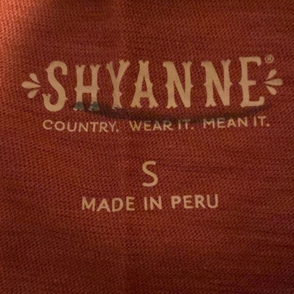 Shyanne Women’s Orange Western TShirt - Picture 2 of 3
